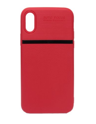 Чехол-накладка для iPhone X/XS NEW LINE LITCHI TPU красный - оптовая продажа Чехол-накладка для iPhone X/XS NEW LINE LITCHI TPU красный - фото