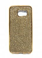 Купить Чехол-накладка для Samsung G920 S6 C-CASE стразы РАМКА TPU золото оптом, в розницу в ОРЦ Компаньон