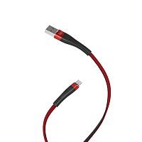Купить Кабель USB-Micro USB HOCO U39 Slender 2.4A 1.2м красно-черный оптом, в розницу в ОРЦ Компаньон