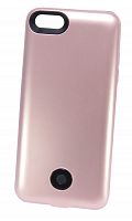 Внешний АКБ пауэр банк чехол для iPhone 7 (4.7) NYX 7-01 3800mAh розовое-золото - фото