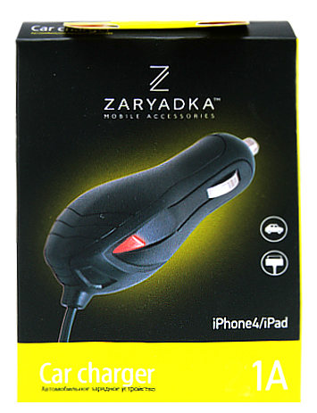 АЗУ для iPhone 4/4S 1A ZARYADKA черный - оптовая продажа фото 2 АЗУ для iPhone 4/4S 1A ZARYADKA черный - фото фото 2