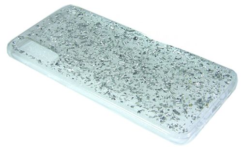 Чехол-накладка для Samsung M10 GLITTER TPU серебро оптом, в розницу Центр Компаньон фото 3