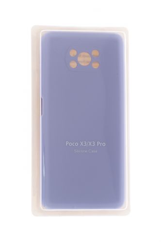 Чехол-накладка для XIAOMI POCO X3 NFC VEGLAS SILICONE CASE закрытый сиреневый (13) оптом, в розницу Центр Компаньон