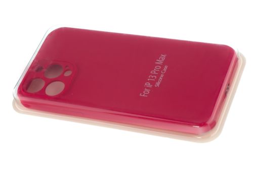 Чехол-накладка для iPhone 13 Pro Max VEGLAS SILICONE CASE NL Защита камеры вишневый (36) оптом, в розницу Центр Компаньон фото 2
