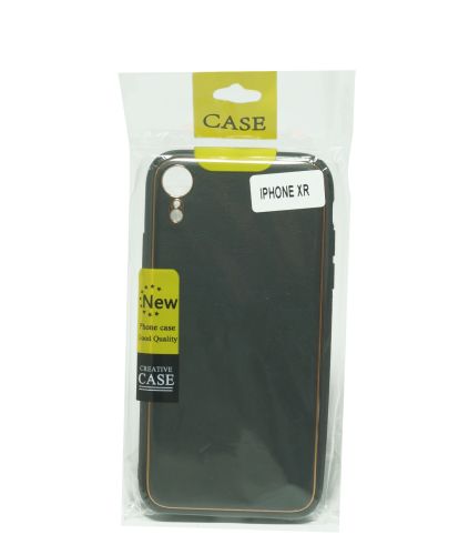 Чехол-накладка для iPhone XR PC+PU LEATHER CASE черный оптом, в розницу Центр Компаньон фото 3