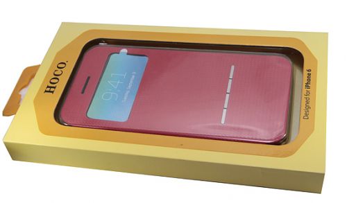 Чехол-книжка для iPhone 6/6S HOCO SMART красн ГОРИЗОНТ - оптовая продажа фото 2 Чехол-книжка для iPhone 6/6S HOCO SMART красн ГОРИЗОНТ - фото фото 2