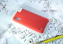 Чехол-накладка для Samsung A015F A01 SILICONE CASE NL красный (1) - фото