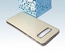 Чехол-накладка для Samsung G973 S10 ELECTROPLATED TPU+PET золото - фото