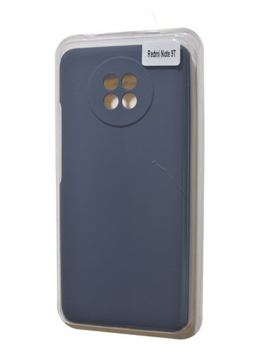 Чехол-накладка для XIAOMI Redmi Note 9T VEGLAS SILICONE CASE закрытый темно-синий (8) - фото