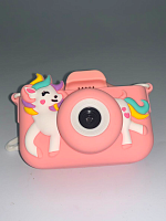 Детская игрушка фотоаппарат X2 Unicorn розовый - фото