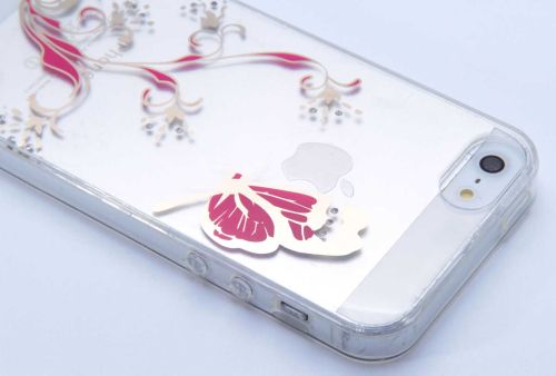 Чехол-накладка для iPhone 5/5S/SE YOUNICOU стразы Золотой узор TPU оптом, в розницу Центр Компаньон фото 4