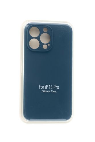 Чехол-накладка для iPhone 13 Pro VEGLAS SILICONE CASE NL Защита камеры темно-синий (8) оптом, в розницу Центр Компаньон