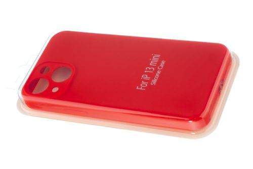 Чехол-накладка для iPhone 13 Mini VEGLAS SILICONE CASE NL Защита камеры красная (14) оптом, в розницу Центр Компаньон фото 2