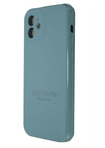 Чехол-накладка для iPhone 12 VEGLAS SILICONE CASE Защита камеры бирюзовый (21) - оптовая продажа Чехол-накладка для iPhone 12 VEGLAS SILICONE CASE Защита камеры бирюзовый (21) - фото