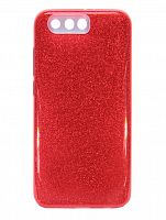 Чехол-накладка для HUAWEI Honor 9 JZZS Shinny 3в1 TPU красный - фото
