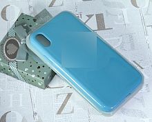 Купить Чехол-накладка для iPhone XR SILICONE CASE закрытый голубой (16) оптом, в розницу в ОРЦ Компаньон