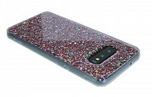 Чехол-накладка для Samsung G970 S10 E DROP STAR TPU красный  - фото