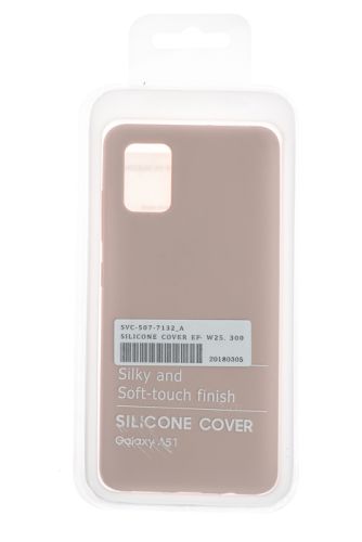 Чехол-накладка для Samsung A515F A51 SILICONE CASE OP закрытый светло-розовый (18) оптом, в розницу Центр Компаньон фото 4