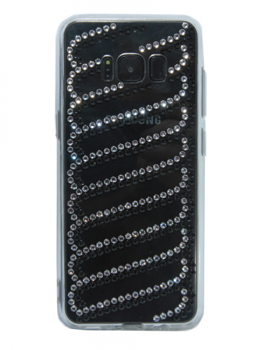 Чехол-накладка для SAMSUNG G955F S8 Plus YOUNICOU стразы LINES PC+TPU Вид 5 - фото