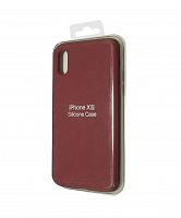 Купить Чехол-накладка для iPhone X/XS SILICONE CASE закрытый бордовый (52) оптом, в розницу в ОРЦ Компаньон