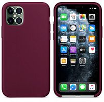 Чехол-накладка для iPhone 12 Mini VEGLAS SILICONE CASE закрытый бордовый (52) - фото