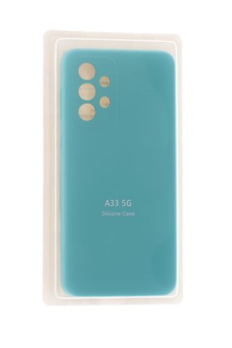 Чехол-накладка для Samsung A335F A33 VEGLAS SILICONE CASE закрытый бирюзовый (2) - фото