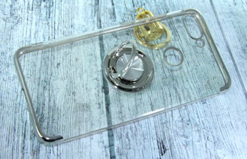 Чехол-накладка для XIAOMI Mi8 Lite ELECTROPLATED TPU КОЛЬЦО серебро - фото фото 3