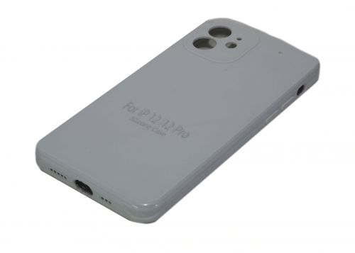 Чехол-накладка для iPhone 12 VEGLAS SILICONE CASE Защита камеры (9) белый  - фото фото 2