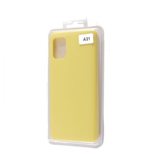 Чехол-накладка для Samsung A315F A31 VEGLAS SILICONE CASE закрытый желтый (20) оптом, в розницу Центр Компаньон