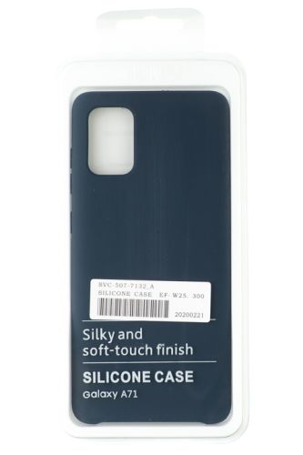 Чехол-накладка для Samsung A715F A71 SILICONE CASE OP темно-синий (8) оптом, в розницу Центр Компаньон фото 4