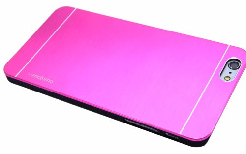 Чехол-накладка для iPhone 6/6S Plus  MOTOMO металл/пластик розовы оптом, в розницу Центр Компаньон фото 3