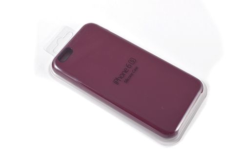 Чехол-накладка для iPhone 6/6S SILICONE CASE бордовый (52) оптом, в розницу Центр Компаньон фото 2