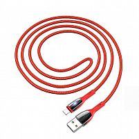 Купить Кабель USB Lightning 8Pin HOCO U89 Safeness 2.4A 1.2м красный оптом, в розницу в ОРЦ Компаньон