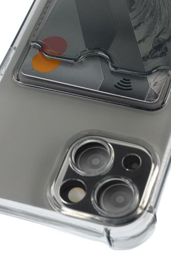 Чехол-накладка для iPhone 13 VEGLAS Air Pocket черно-прозрачный оптом, в розницу Центр Компаньон фото 2