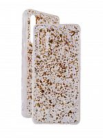 Чехол-накладка для HUAWEI P30 GLITTER TPU золото - фото