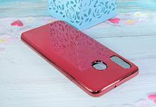 Чехол-накладка для Samsung A405F A40 ELECTROPLATED TPU+PET красный - фото
