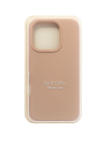Чехол-накладка для iPhone 15 Pro VEGLAS SILICONE CASE NL закрытый светло-розовый (19) оптом, в розницу Центр Компаньон