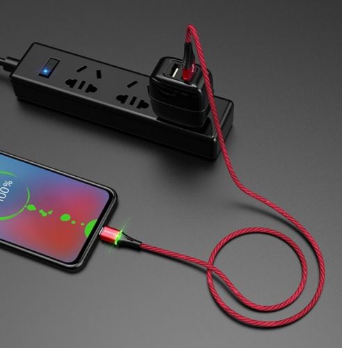 Кабель USB-Micro USB BOROFONE BU25 Glory 2.4A 1,2м красный - оптовая продажа фото 2 Кабель USB-Micro USB BOROFONE BU25 Glory 2.4A 1,2м красный - фото фото 2