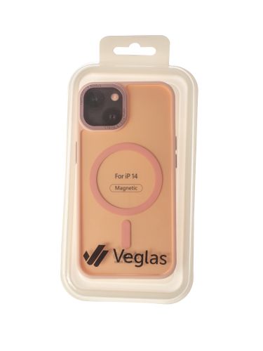 Чехол-накладка для iPhone 14 VEGLAS Fog Magnetic розовый - оптовая продажа фото 5 Чехол-накладка для iPhone 14 VEGLAS Fog Magnetic розовый - фото фото 5