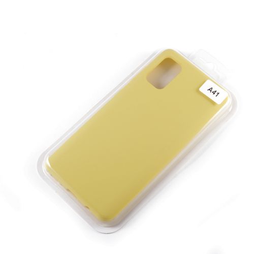 Чехол-накладка для Samsung A415F A41 VEGLAS SILICONE CASE закрытый желтый (20) - фото фото 2