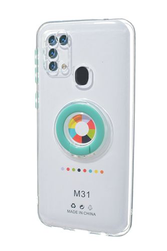 Чехол-накладка для Samsung M315F M31 NEW RING TPU бирюзовый оптом, в розницу Центр Компаньон фото 2