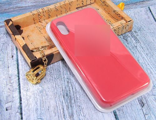 Чехол-накладка для iPhone X/XS SILICONE CASE 007001 красный оптом, в розницу Центр Компаньон фото 2