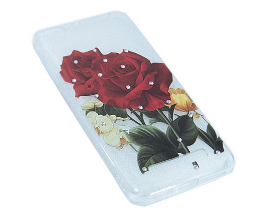 Чехол-накладка для XIAOMI Redmi 4A FASHION TPU стразы Роза красная - оптовая продажа фото 3 Чехол-накладка для XIAOMI Redmi 4A FASHION TPU стразы Роза красная - фото фото 3