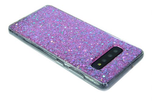 Чехол-накладка для Samsung G973 S10 DROP STAR TPU фиолетовый  - фото фото 3