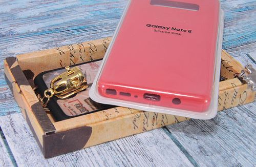 Чехол-накладка для Samsung N950F Note 8 SILICONE CASE закрытый красный оптом, в розницу Центр Компаньон фото 2