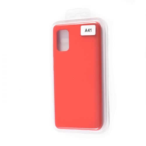 Чехол-накладка для Samsung A415F A41 VEGLAS SILICONE CASE закрытый красный (1) оптом, в розницу Центр Компаньон