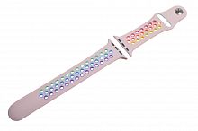 Купить Ремешок для Apple Watch Sport Colorful Отверстия 42/44mm светло-розовый оптом, в розницу в ОРЦ Компаньон