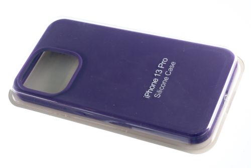 Чехол-накладка для iPhone 13 Pro SILICONE CASE закрытый темно-сиреневый (30) оптом, в розницу Центр Компаньон фото 2