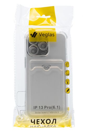 Чехол-накладка для iPhone 13 Pro VEGLAS Air Pocket прозрачный оптом, в розницу Центр Компаньон фото 4