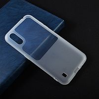 Чехол-накладка для Samsung A015F A01 SKY LIGHT TPU белый - фото